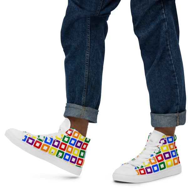 Rainbow Pride High Top Shoes