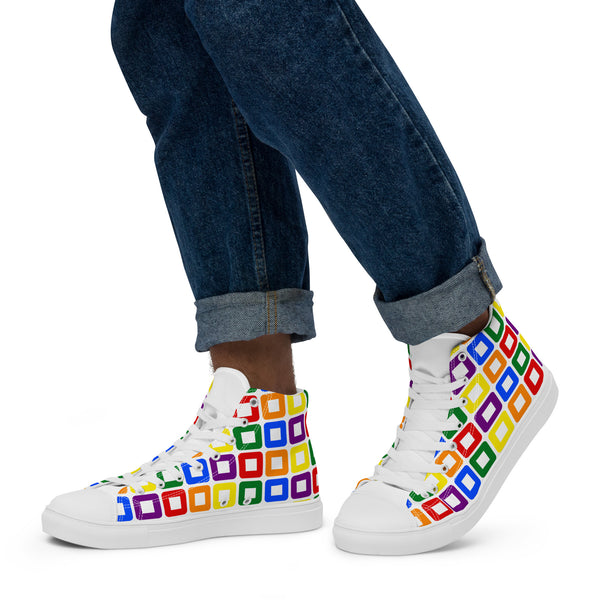 Rainbow Pride High Top Shoes