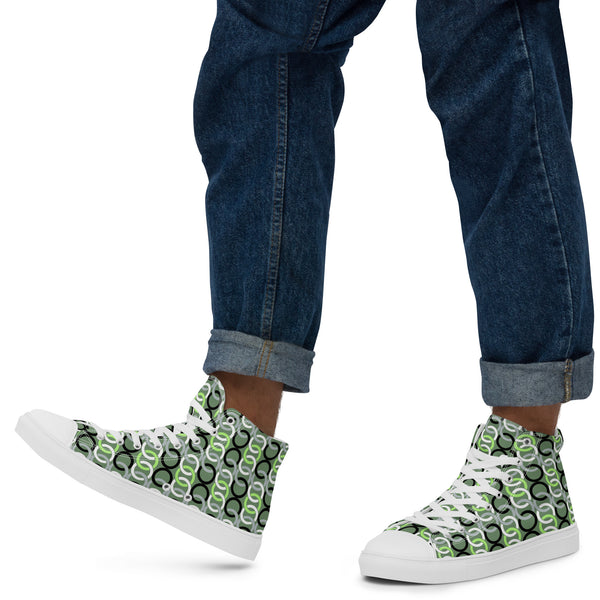 Agender Pride Classic Green High Top Shoes