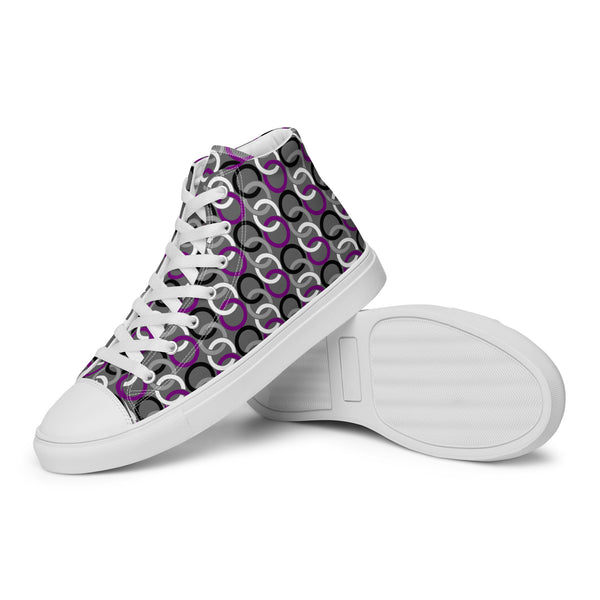 Asexual Pride Classic Gray High Top Shoes