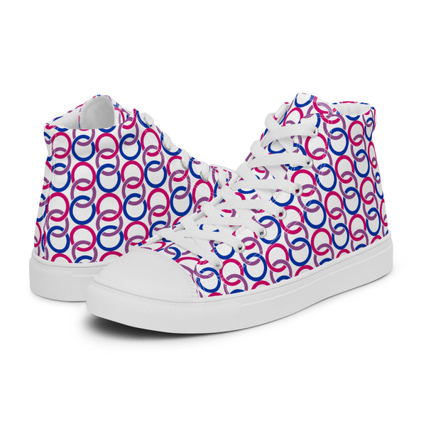 Bisexual Pride Classic White High Top Shoes