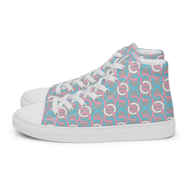 Transgender Pride Classic Gray High Top Shoes