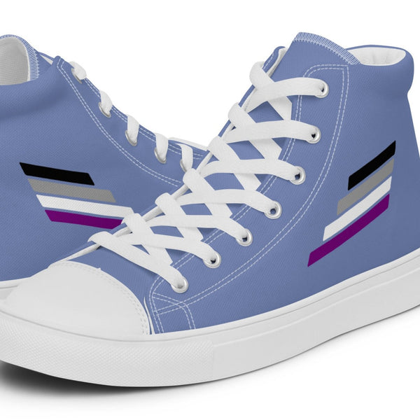 Asexual Pride Modern Blue High Top Shoes