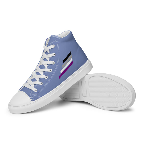 Asexual Pride Modern Blue High Top Shoes