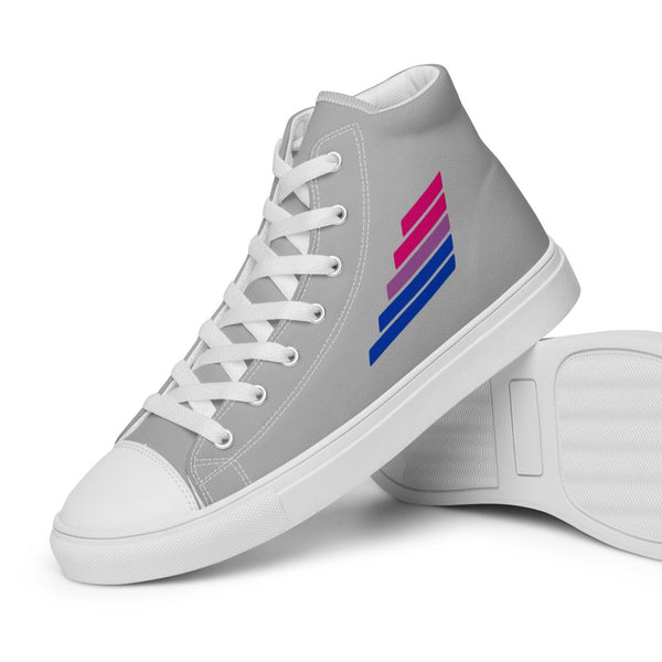 Bisexual Pride Modern Gray High Top Shoes