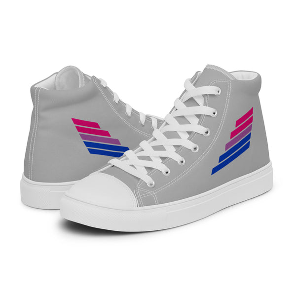 Bisexual Pride Modern Gray High Top Shoes