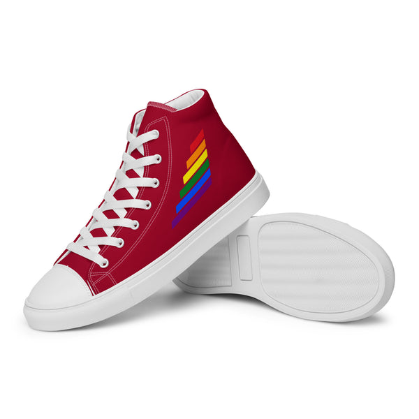 Gay Pride Modern Red High Top Shoes