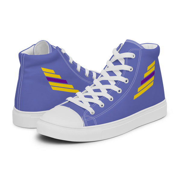 Intersex Pride Modern Blue High Top Shoes