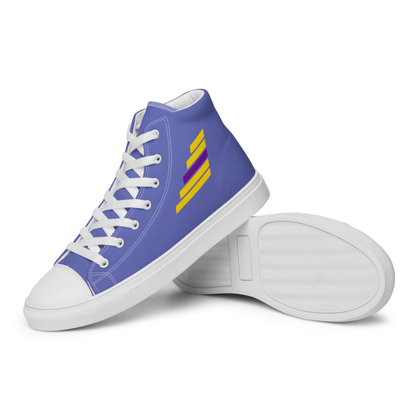 Intersex Pride Modern Blue High Top Shoes