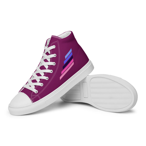 Omnisexual Pride Modern Purple High Top Shoes