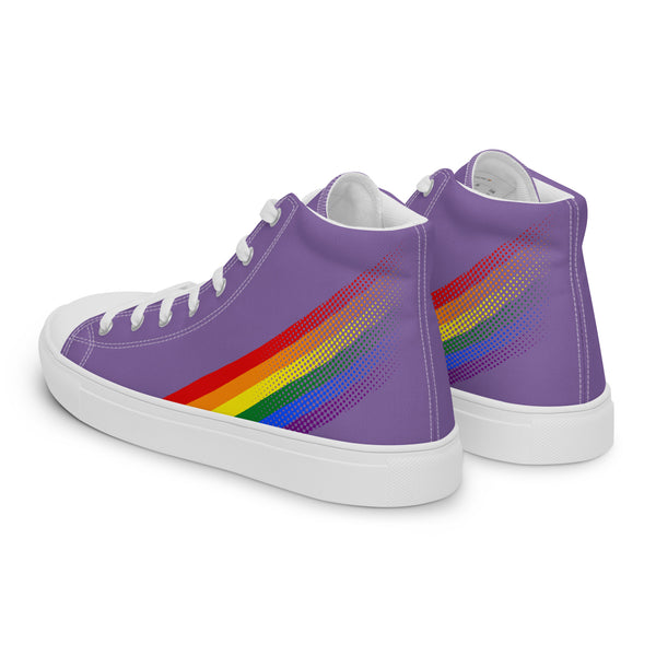 Gay Pride Colors Original Purple High Top Shoes - Men Sizes