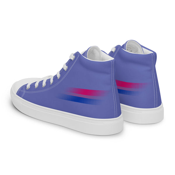 Casual Bisexual Pride Colors Blue High Top Shoes - Men Sizes