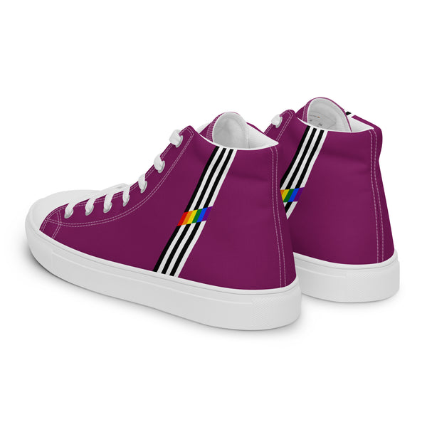 Classic Ally Pride Colors Purple High Top Shoes - Men Sizes