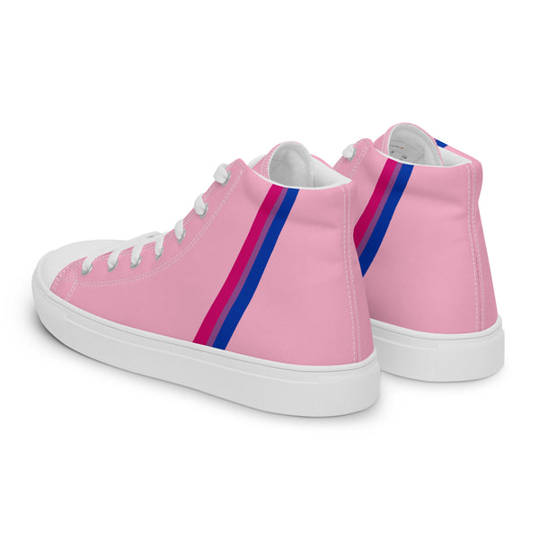 Classic Bisexual Pride Colors Pink High Top Shoes - Men Sizes
