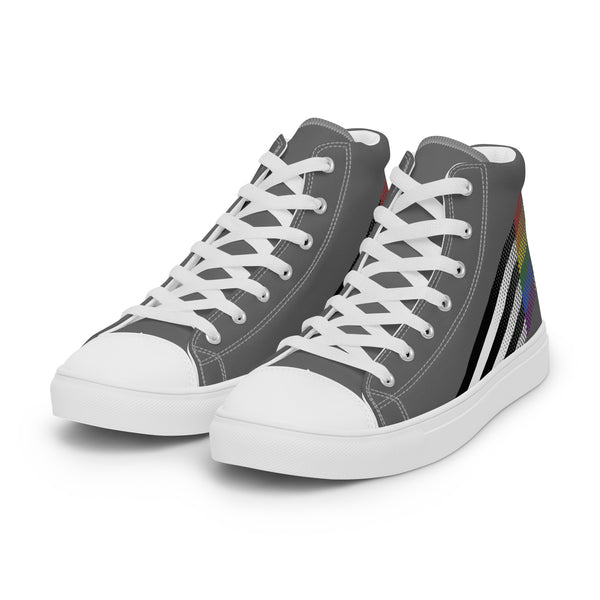 Ally Pride Colors Original Gray High Top Shoes - Men Sizes