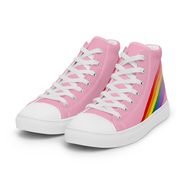 Gay Pride Colors Original Pink High Top Shoes - Men Sizes