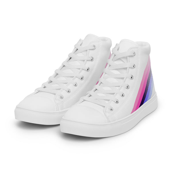 Omnisexual Pride Colors Original White High Top Shoes - Men Sizes