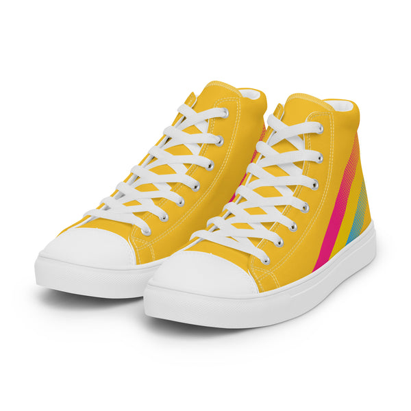 Pansexual Pride Colors Original Yellow High Top Shoes - Men Sizes