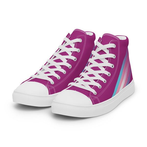 Transgender Pride Colors Original Violet High Top Shoes - Men Sizes
