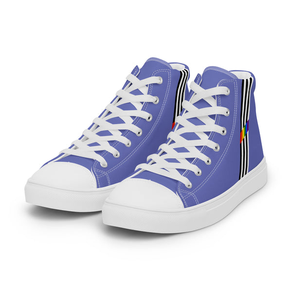 Classic Ally Pride Colors Blue High Top Shoes - Men Sizes