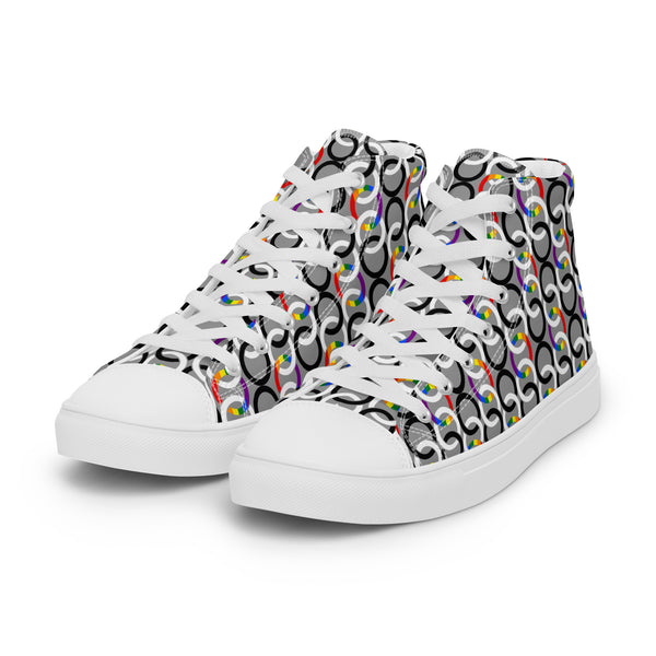 Ally Pride Classic Gray High Top Shoes