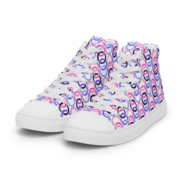 Omnisexual Pride Classic White High Top Shoes