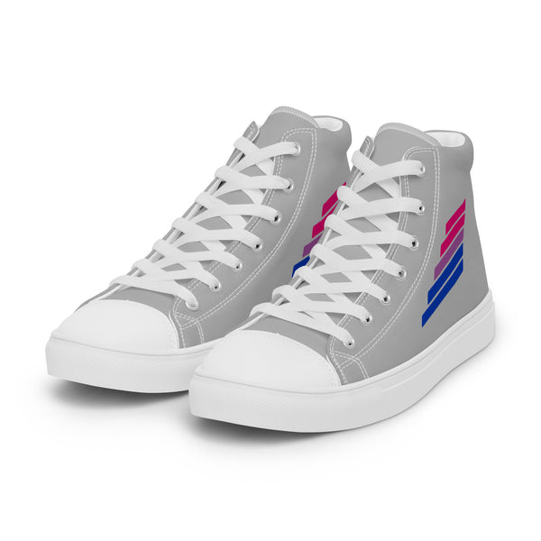 Bisexual Pride Modern Gray High Top Shoes