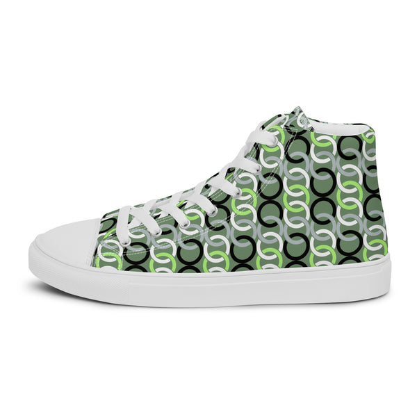 Agender Pride Classic Green High Top Shoes