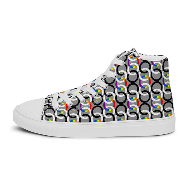 Ally Pride Classic Gray High Top Shoes