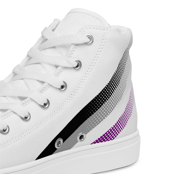 Asexual Pride Colors Original White High Top Shoes - Men Sizes