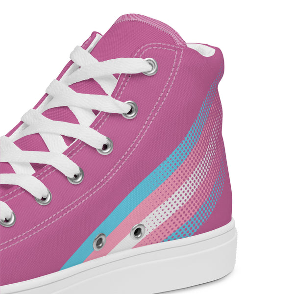 Transgender Pride Colors Original Pink High Top Shoes - Men Sizes