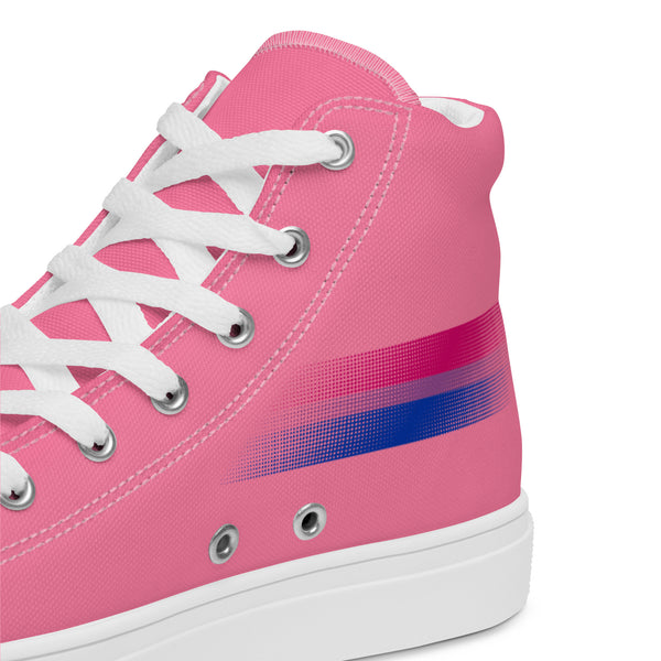 Casual Bisexual Pride Colors Pink High Top Shoes - Men Sizes