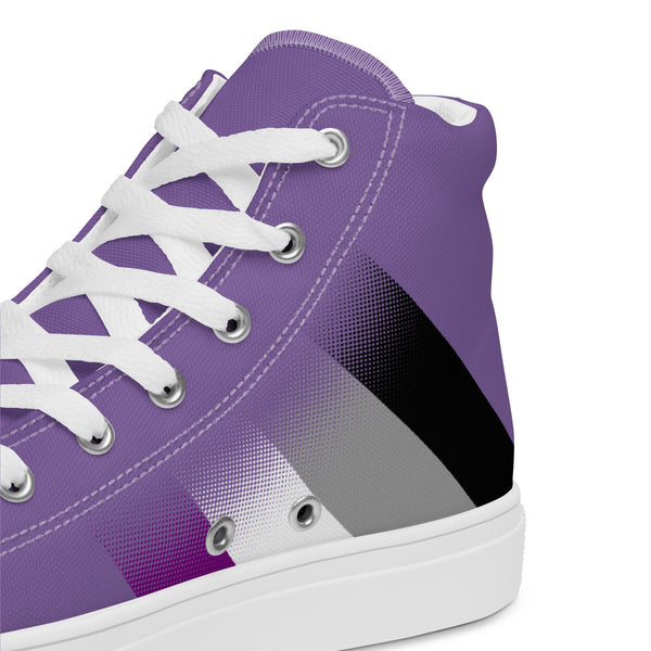 Asexual Pride Colors Modern Purple High Top Shoes - Men Sizes