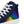 Carregar imagem no visualizador da galeria, Gay Pride Colors Modern Navy High Top Shoes - Men Sizes
