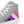 Load image into Gallery viewer, Genderfluid Pride Colors Modern Gray High Top Shoes - Men Sizes

