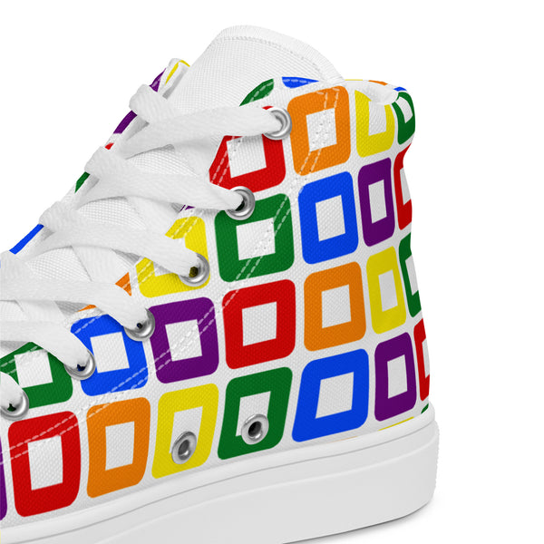 Rainbow Pride High Top Shoes