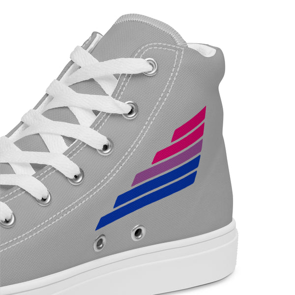 Bisexual Pride Modern Gray High Top Shoes