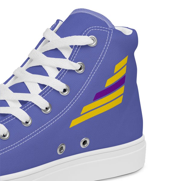 Intersex Pride Modern Blue High Top Shoes