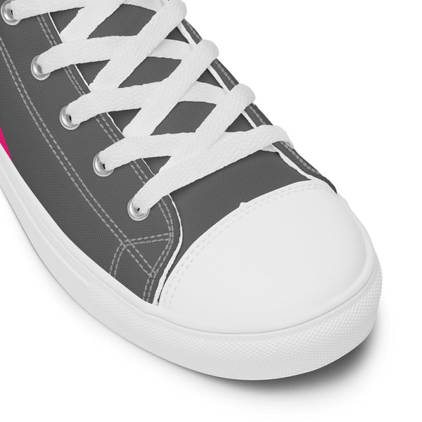 Original Pansexual Pride Colors Gray High Top Shoes - Men Sizes