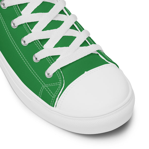 Classic Gay Pride Colors Green High Top Shoes - Men Sizes