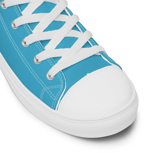 Modern Transgender Pride Colors Blue High Top Shoes - Men Sizes