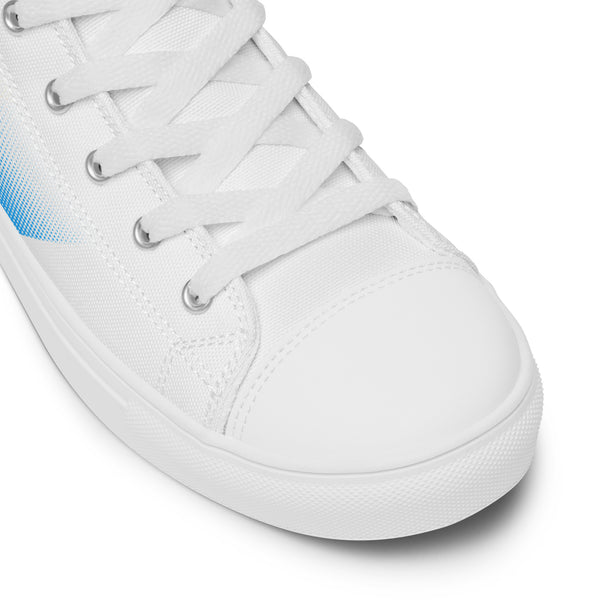 Pansexual Pride Colors Modern White High Top Shoes - Men Sizes