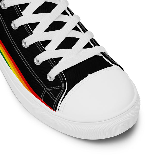 Gay Pride Modern High Top Black Shoes
