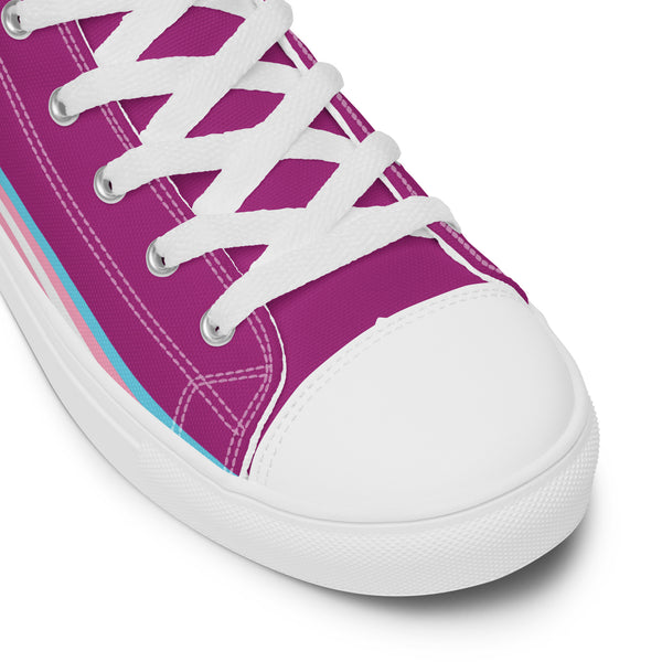 Transgender Pride Modern High Top Violet Shoes - Men Sizes