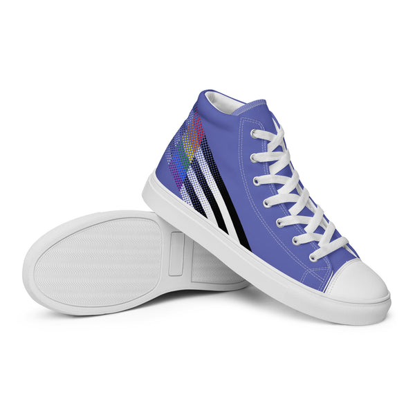 Ally Pride Colors Original Blue High Top Shoes - Men Sizes