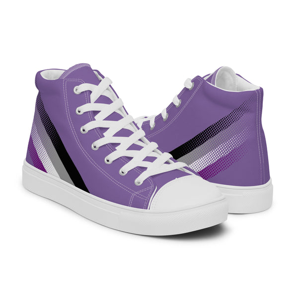 Asexual Pride Colors Original Purple High Top Shoes - Men Sizes