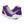 Laden Sie das Bild in den Galerie-Viewer, Genderfluid Pride Colors Original Purple High Top Shoes - Men Sizes
