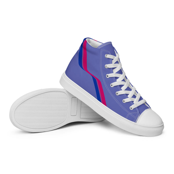 Original Bisexual Pride Colors Blue High Top Shoes - Men Sizes