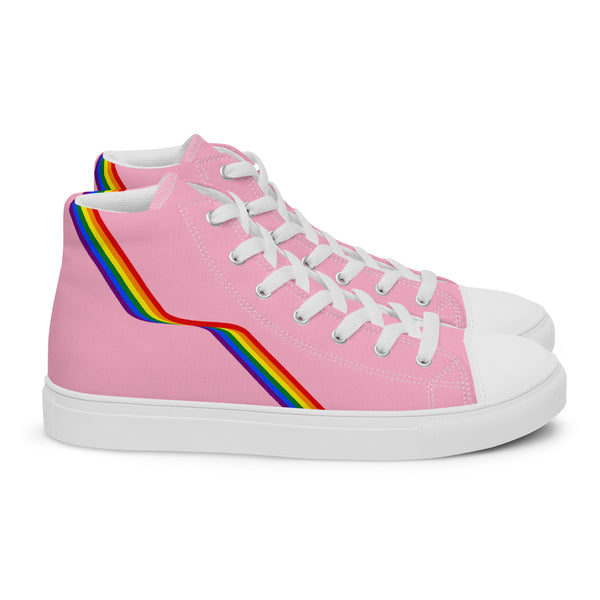Original Gay Pride Colors Pink High Top Shoes - Men Sizes