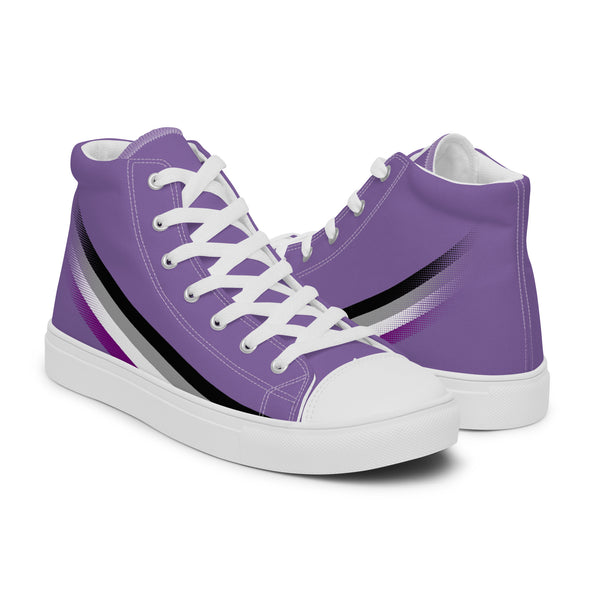 Asexual Pride Modern High Top Purple Shoes